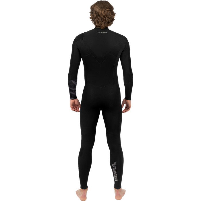 2024 Gul Mens Response FX 3/2mm GBS Chest Zip Wetsuit RE1240C1 Black